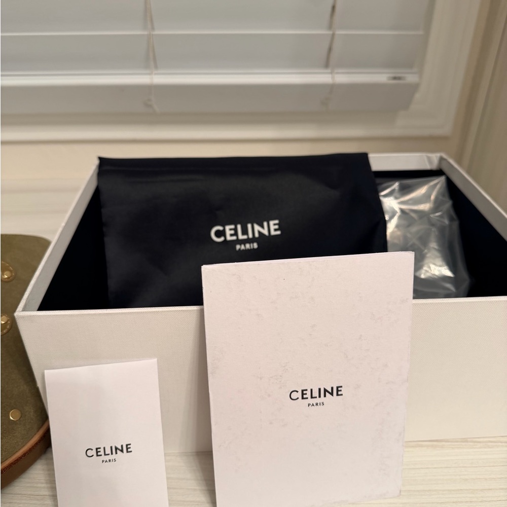 Celine Olive Green and Brown Women's Shoes - Picture 6 of 6